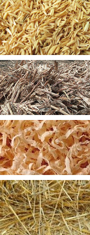 農(nóng)作物原料如麥桿、稻桿、玉米秸稈、稻殼、花生殼和其它農(nóng)作物